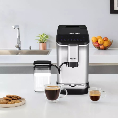 Кофемашина KitFort КТ-7166 черный/нерж