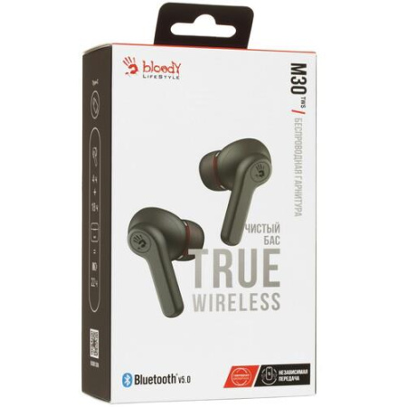 Наушники TWS A4Tech Bloody M30 черный