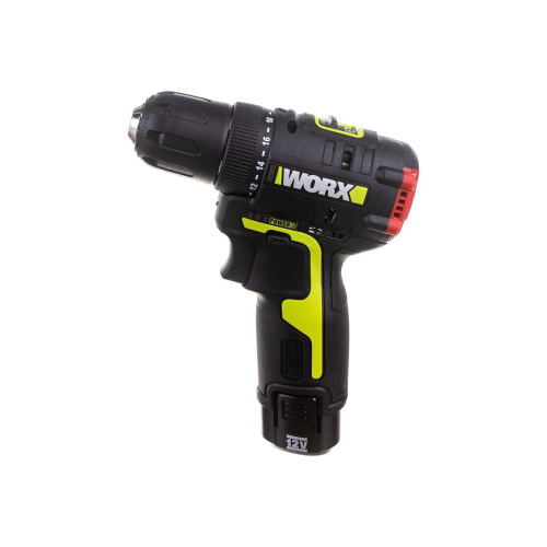 Дрель-шуруповерт WORX WU130X Professional 12В, 40Нм, 2Ач х2, ЗУ 1.5 Ач, сумка