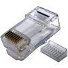 Коннектор LANMASTER (TWT-PL45-8P8C-V) RJ45 UTP 8P8C, универсальный, со вставкой, cat.5e, 100 шт.