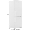 Холодильник с морозильником Midea MDRB548MMF01 белый