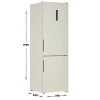 Холодильник с морозильником Haier CEF537ACG бежевый