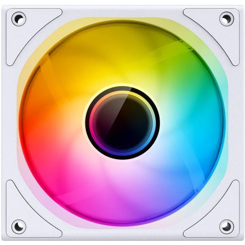 Вентилятор JONSBO ZK-120W(3 in 1) White 120х120х25мм (ARGB LED, 800-2200об/мин, белый) Retail