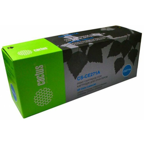 Картридж лазерный Cactus CS-CE271A CE271A голубой (15000стр.) для HP LJ Ent CP5525