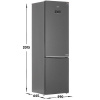 Холодильник с морозильником Beko B5RCNK403ZXBR серый