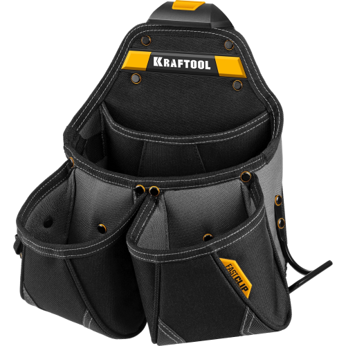 Сумка для инструментов Kraftool KBS-4 (38760-4) 37 карм. черный/желтый