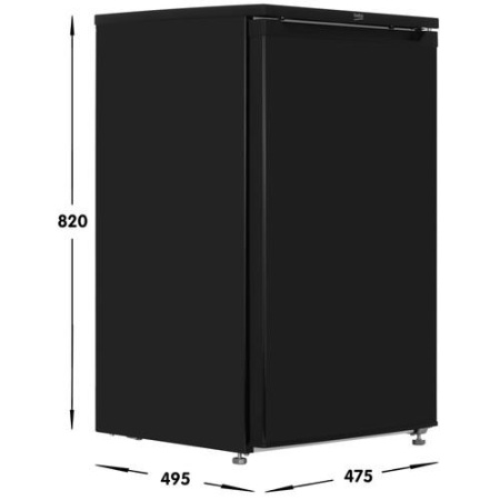 Холодильник компактный Beko B1RSSE852B черный