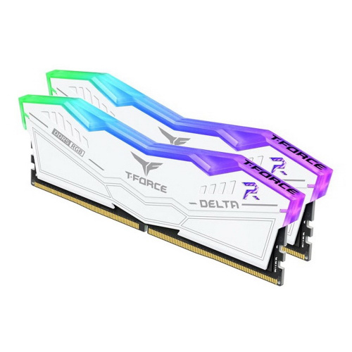 ОЗУ TEAMGROUP T-Force Delta RGB 32GB (FF4D532G6000HC30DC01) (2x16GB) DDR5 6000MHz CL30 (30-36-36-76) 1.35V / White