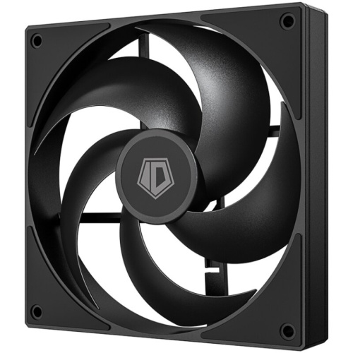 Вентилятор ID-COOLING AS-120-K Trio (3 in 1) 120x120x25мм (PWM, резиновые углы, черный, 300-2000об/мин, супертихий) Box