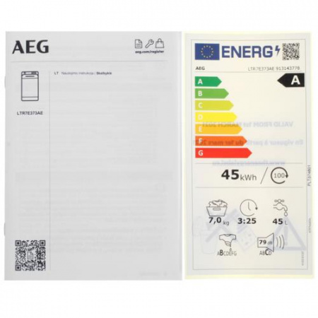 Стиральная машина AEG LTR7E373AE белый