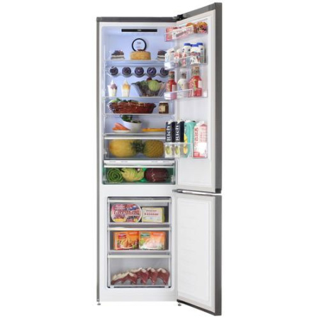 Холодильник с морозильником Beko B7R0CNK403LXBRW серый
