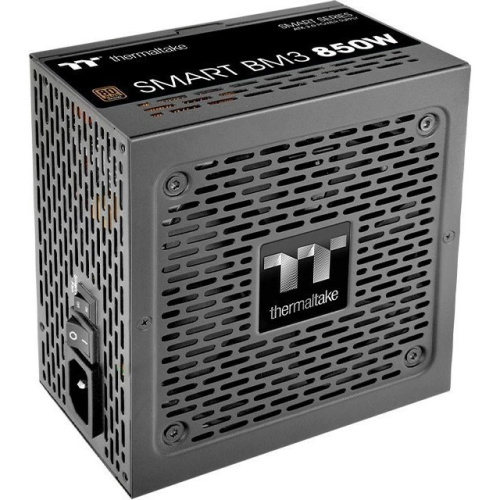 Блок питания Thermaltake Smart BM3 (PS-SPD-0850MNFABE-3) Gen.5 ATX 850W 80+ bronze 24pin APFC 120mm fan 12xSATA Cab Manag RTL