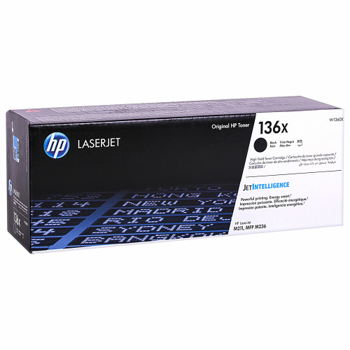 Тонер-картридж HP 136X W1360X Black Original LaserJet Toner Cartridge