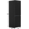 Холодильник с морозильником Hisense RB3K330SAF1 черный