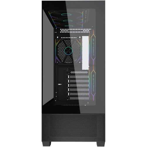 Корпус Accord ACC-EL1B TG, ATX, Midi-Tower, без БП, черный