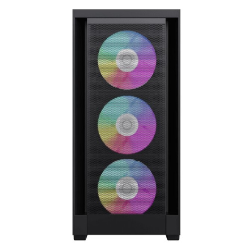 Корпус GameMax Defender MB, mATX, black, w/o psu, w/1xUSB3.0+2xUSB2.0, Combo Audio, w/3x12cm ARGB front fan