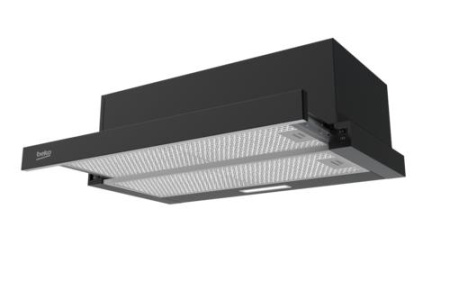 Вытяжка телескопическая Beko BHNT613R4CB черный/черный