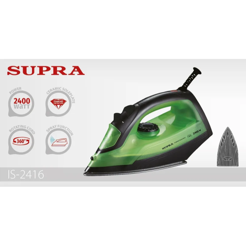 Утюг Supra IS-2416 зеленый/черный