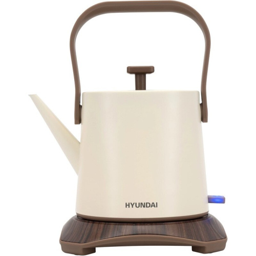 Электрочайник Hyundai HYK-S2043 кремовый/коричневый