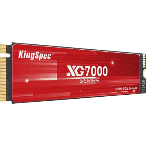 SSD KingSpec XG7000 Series (XG7000-4TB) 4.0Tb M.2 (PCI-E 4.0 x4, up to 7400/6500MBs, 3D TLC, 2400TBW