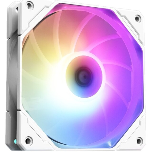Вентилятор ID-COOLING TF-12025-Pro-ARGB-Trio White (3 in 1) 120x120x25мм (PWM, резиновые углы, белый, ARGB, 500-1800об/мин) Box