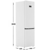Холодильник с морозильником Beko B7R0CNK403LWW белый