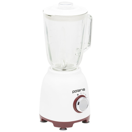 Блендер стационарный Polaris PTB 0821G белый/красный