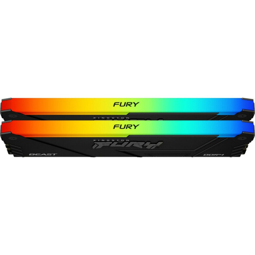 ОЗУ Kingston Fury Beast Black RGB XMP KF436C17BB2AK2/16 16GB DDR4 3600MHz DIMM kit 2x8Gb, CL17, 1.35V 288-pin Non-ECC