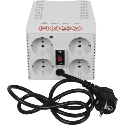 Стабилизатор напряжения Powercom TCA-3000 1500Вт 3000ВА белый