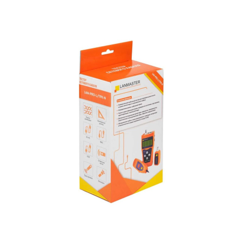 Тестер кабельный Lanmaster LAN-PRO-L/TPK-N оранжевый черный