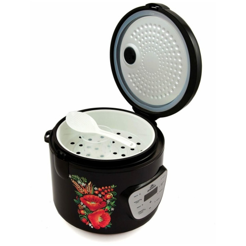 Мультиварка Добрыня DO-1009 Маки черн