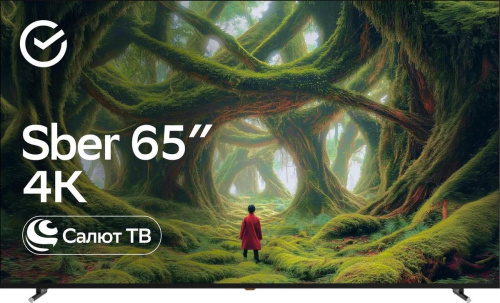 65" (164 см) LED-телевизор Sber SDX-65U4139 черный