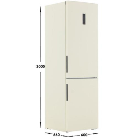 Холодильник с морозильником Haier C2F637CCG бежевый