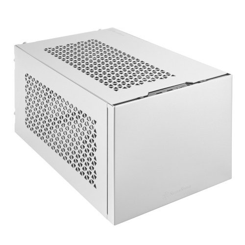 Корпус Silverstone SST-SG15S Mini-ITX корпус-куб с алюминиевой передней панелью silver (811239)