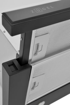 Вытяжка телескопическая ZUGEL ZHT652GX серебристый/черный