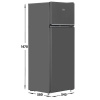 Холодильник с морозильником Beko B1RDSK240G серый