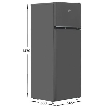 Холодильник с морозильником Beko B1RDSK240G серый