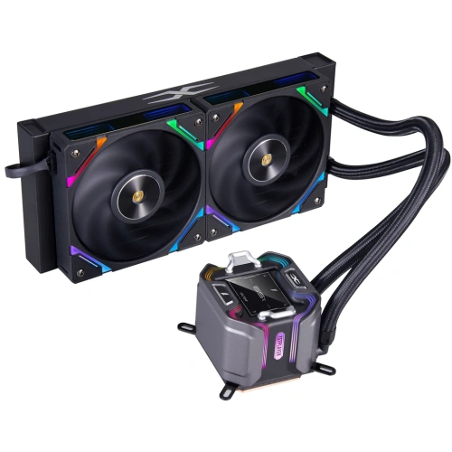 СВО 1STPLAYER X-240 Black (X-240-BK) / 2x120mm, ARGB, IPS display