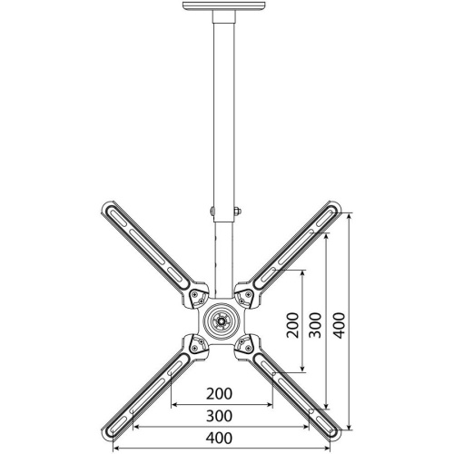 Кронштейн Cactus CS-CP07 черный