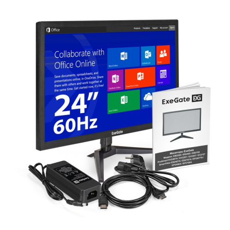 Монитор ExeGate EB2400A (EX297377RUS) черный