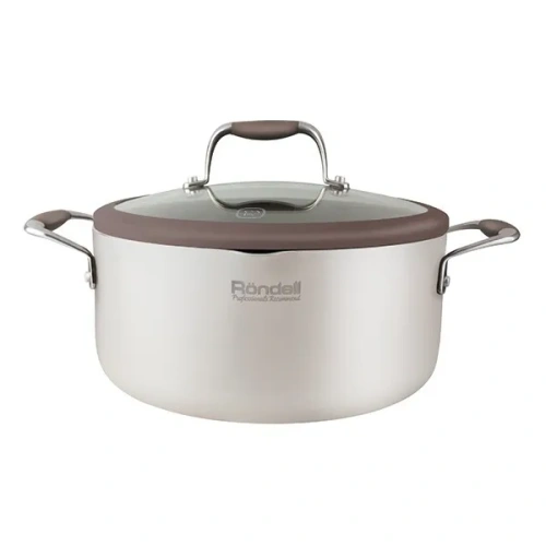 Кастрюля RONDELL Latte RDA-532 3.5л серебристый