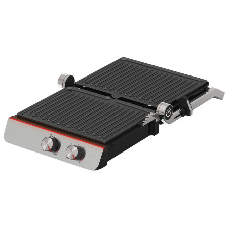 Электрогриль Hyundai HYG-4046 черный/серебристый