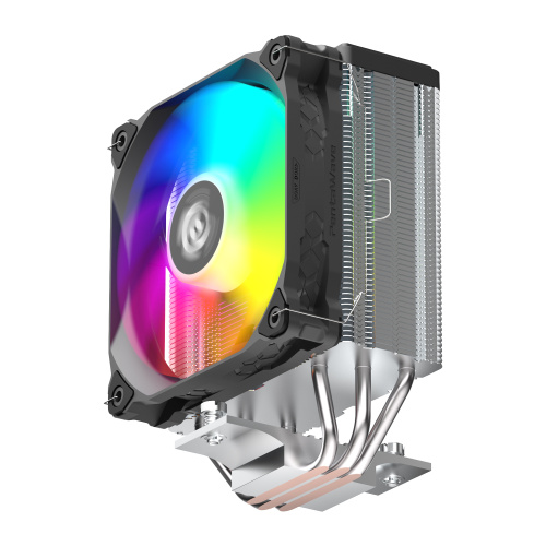 Кулер PentaWave PC-Z03E SRB ARGB LGA115X/1200/1700/AM4/AM5 (TDP 205W, 1*120mm ARGB PWM Fan, 3 тепловые трубки 6мм, 600-1750RPM)