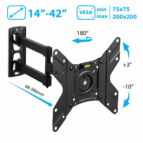 Кронштейн для телевизора Arm Media LCD-205 черный