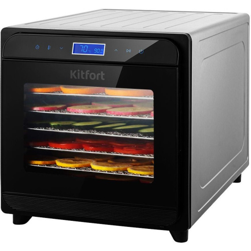 Сушка для фруктов и овощей Kitfort КТ-1934 8под. нержавеющая сталь