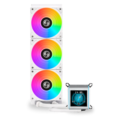 СВО Lian Li GA II LCD 360 White (GA2ALCD36W) (G89.GA2ALCD36W.R0) / 3x120mm ARGB PWM Fans