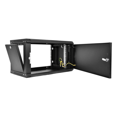 Шкаф коммутационный ЦМО ШРН-6.350.1-9005 настенный 6U 600x350мм черный