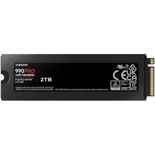 SSD Samsung 990 Pro MZ-V9P2T0CW, 2000GB, M.2(22x80mm), NVMe 2.0, PCIe 4.0 x4, V-NAND TLC, R/W 7450/6900MB/s, IOPs 1 400 000/1