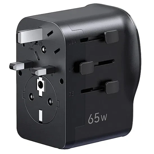 Переходник питания UGREEN S550 (55001) 65W Universal Travel Adapter Black