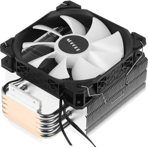Кулер Accord ACC-5P12Pro, ARGB Soc-AM5/AM4/1200/1700/1851 серебристый/черный 4-pin 31dB Al+Cu 220W 525gr brown box